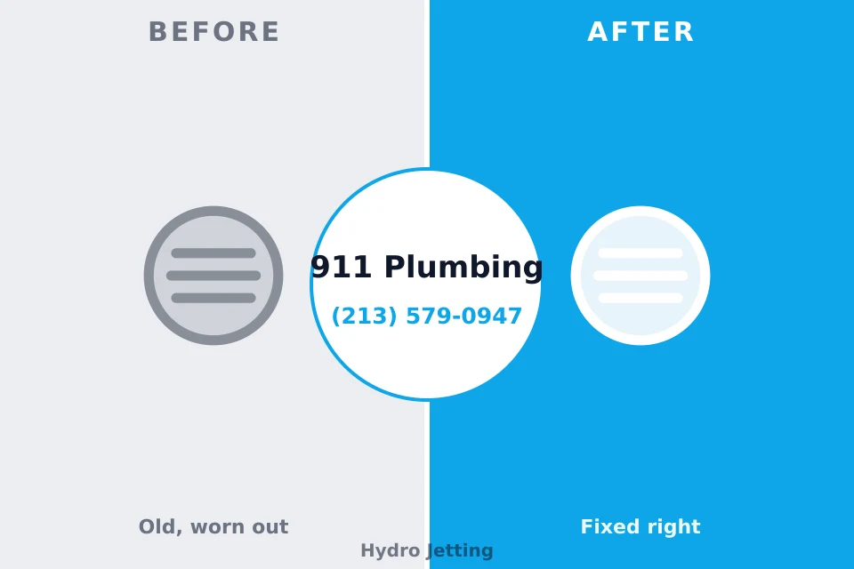 Before and after: plumbing repair Berrien Springs, MI